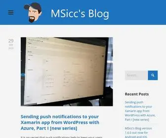 Msicc.net(MSicc's Blog) Screenshot
