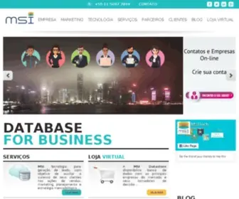 Msi.com.br(Database for Business) Screenshot