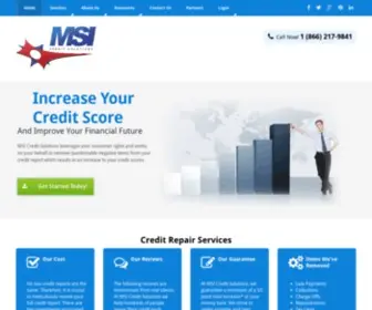 Msicredit.com(MSI Credit Solutions) Screenshot