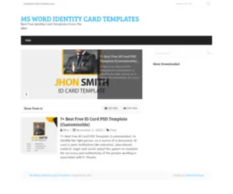 Msidcardtemplate.com(MS Word Identity Card Templates) Screenshot