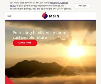 Msig.com.sg(MSIG Singapore) Screenshot