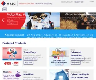 Msig.sg(Msig singapore) Screenshot