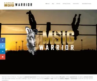 Msigwarrior.com(Physical Fitness Challenges from around the globe) Screenshot