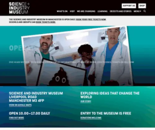 Msimanchester.org.uk(Science and Industry Museum) Screenshot