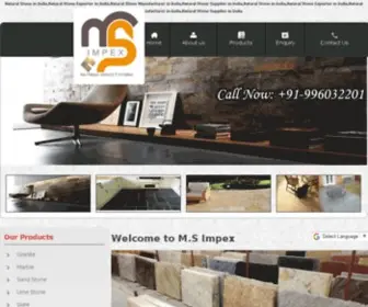 Msimpex.net(Natural Stone Exporter) Screenshot