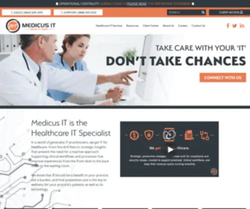 Msinc.com(Healthcare IT Experts) Screenshot