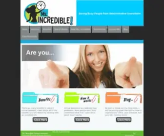 Msincredibleva.com(Incredible Virtual Assistance) Screenshot