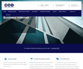 Msi.net.au(Managed Solutions Internet) Screenshot