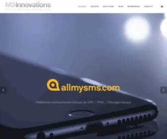 Msinnovations.com(Plateforme SMS) Screenshot