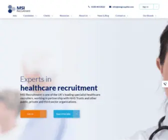 Msirecruitment.com(Healthcare Jobs) Screenshot