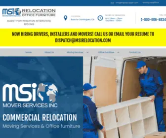 Msirelocation.com(Mover Services) Screenshot