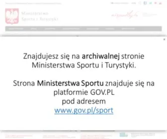 Msit.gov.pl(Ministerstwo Sportu i Turystyki) Screenshot