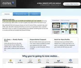 Msites.com(Websites made easy) Screenshot
