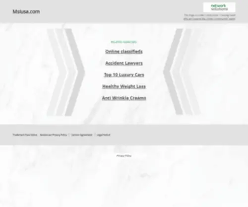 Msiusa.com(msiusa) Screenshot