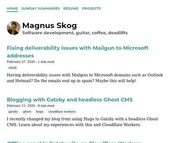 Mskog.com(Magnus Skog) Screenshot