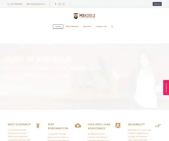 Mskools.com(Overseas Education Consultancy) Screenshot
