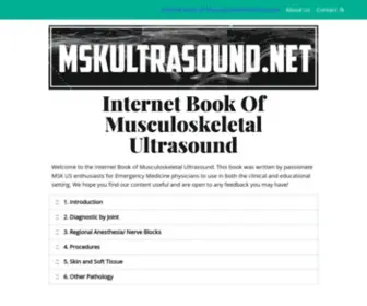 Mskultrasound.net(Internet Book of Musculoskeletal Ultrasound) Screenshot