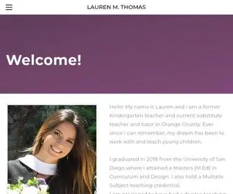 Mslaurenthomas.com(LAUREN M) Screenshot