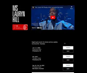Mslaurynhill.com(Lauryn Hill Official Site) Screenshot