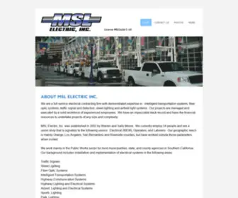 Mslelectric.com(MSL) Screenshot