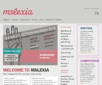 Mslexia.co.uk(Mslexia) Screenshot