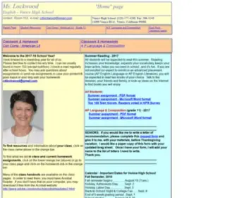 Mslockwood.com(Lockwood's English Course) Screenshot