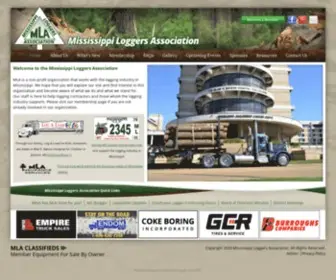 Msloggers.org(Mississippi Loggers Association) Screenshot