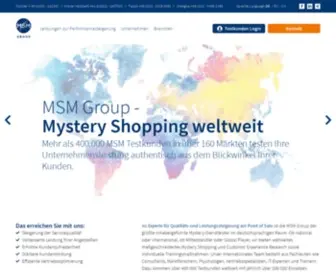MSM-Group.com(Agentur für Mystery Shopping) Screenshot