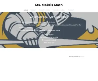 Msmakrismath.com(Makris Math) Screenshot