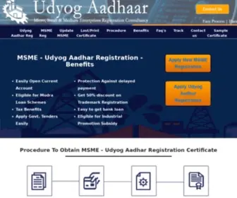 Msme-Udyogaadhaar.com(MSME) Screenshot