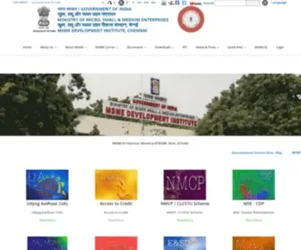 Msmedi-Chennai.gov.in(Welcome MSME DFO) Screenshot