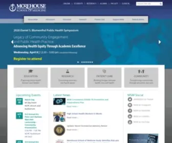 MSM.edu(Morehouse School of Medicine) Screenshot