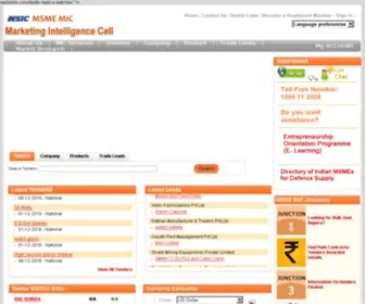 Msmeintelligence.com(MSME MIC India) Screenshot