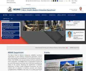 Msmeodisha.gov.in(MSME) Screenshot
