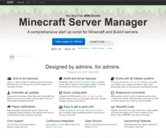 MSMHQ.com(Minecraft Server Manager) Screenshot