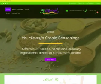 Msmickeys.com(Mickey's Creole Seasonings) Screenshot