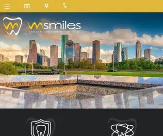 Msmilestx.com(Dentist in Houston) Screenshot