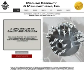 MSMMFG.com(United States) Screenshot