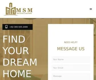 MSmrealestate.pk(WORLD TRUST IN REAL ESTATE) Screenshot