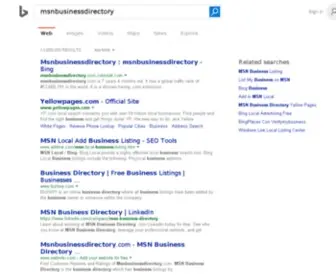 MSnbusinessdirectory.com(Bing) Screenshot