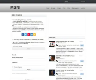 Msni.it(News, Informazione, Blog, Trading, Articoli redazionali e molto altro) Screenshot