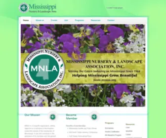 MSnla.org(Mississippi Nursery and Landscape Association) Screenshot