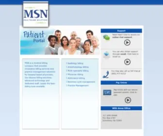 MSNLLC.net(Medical Billing) Screenshot