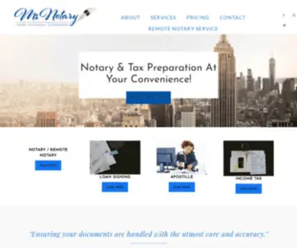 Msnotaryny.com(Notary New York) Screenshot