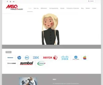 Mso.com(Service en Onderhoud op ICT apparatuur) Screenshot