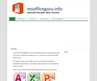 Msofficeguru.info(Msofficeguru info) Screenshot