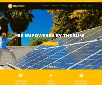 Msolarpower.co.za(Solar Panel Systems for Homes & Business) Screenshot