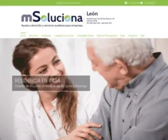 Msolucionaleon.com(Empresa de Ayuda a Domicilio en León) Screenshot