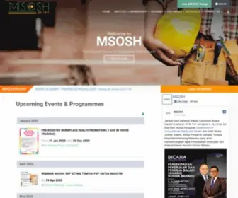 Msosh.org.my(MSOSH) Screenshot