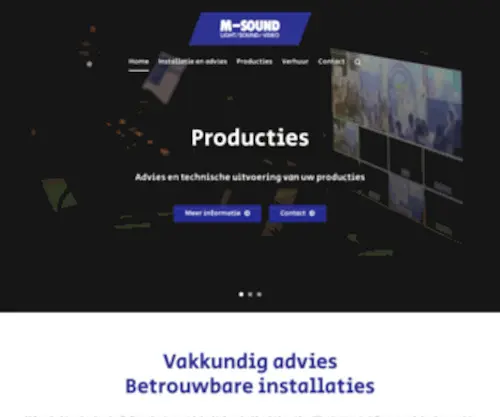 Msound.nl(En geluidsinstallaties) Screenshot